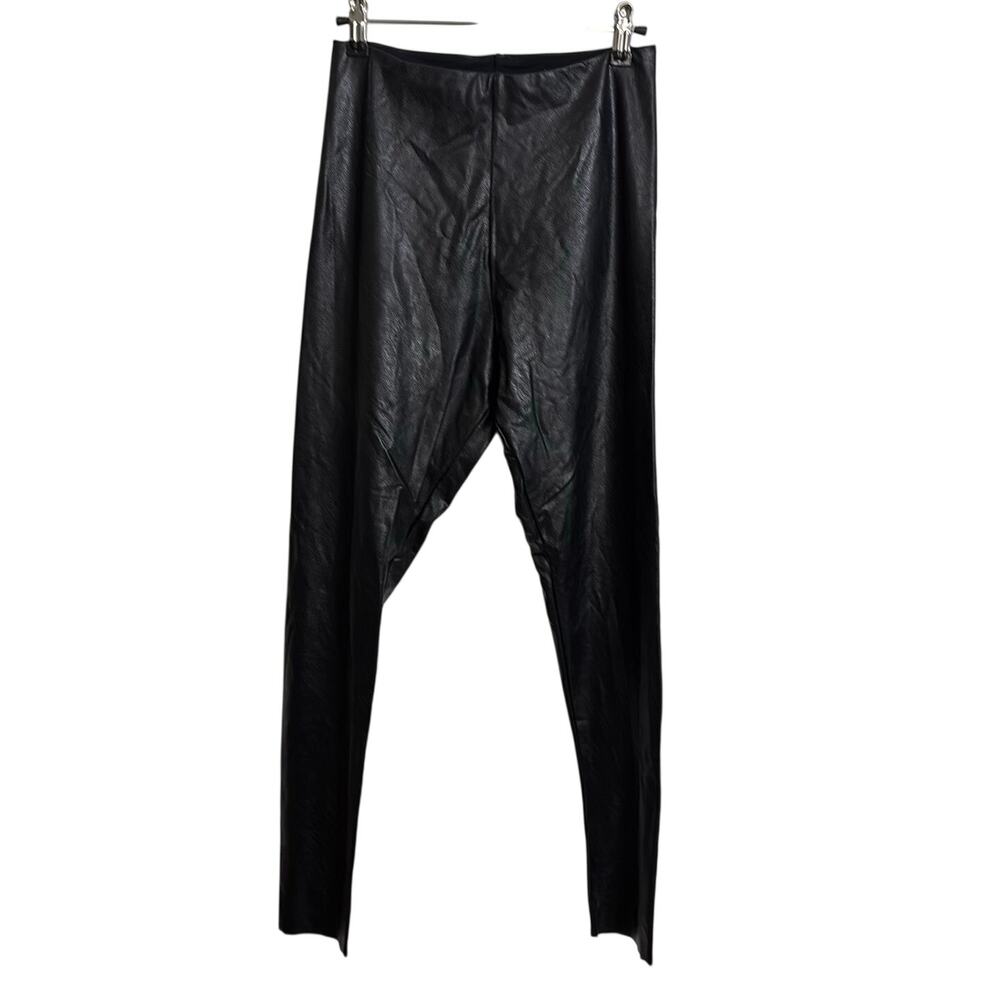 Commando Leggings Womens Large Black Faux Leather Perfect Control High Rise